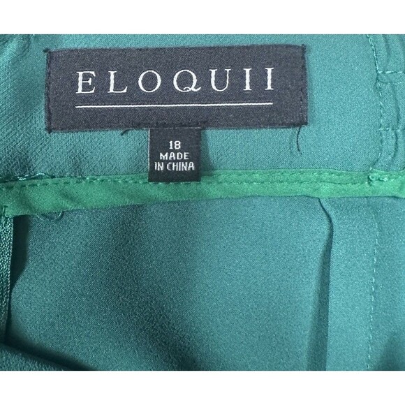 Eloquii Skirt Womens 18 Green Mini A Line Circle Skirt - Picture 6 of 7